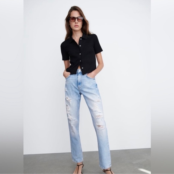 Zara Denim - New zara Jeans the truth slim Durrel Blue denim size 10/w32 Womens 6045